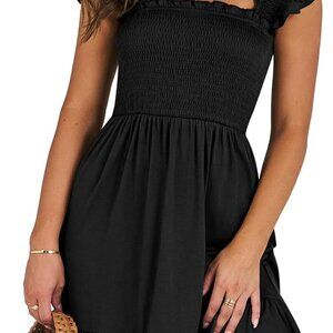 Women's Summer Dress Rayon Polyester Spandex Sleeveless Boho Beach Casual